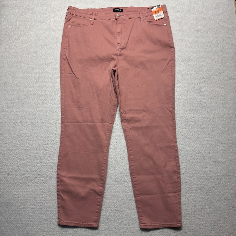 Buffalo David Bitton Jeans Blue High Rise Soft Skinny Ankle Pink‎ Women's 16/36